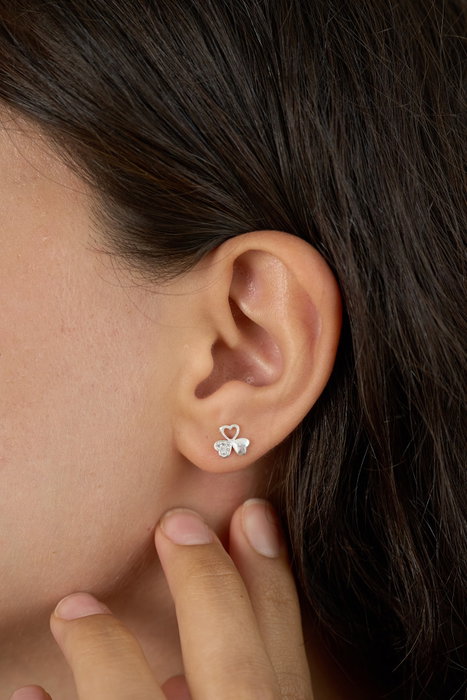 Heliophilia Silver Pendientes de Plata de Ley 925 con Circonia
